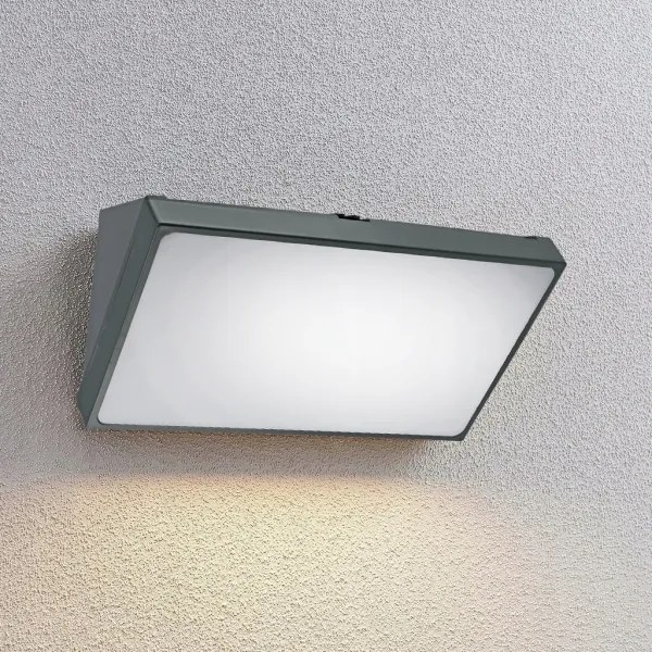 Aplica de perete pentru exterior cu senzor LED/20W/230V IP65 gri