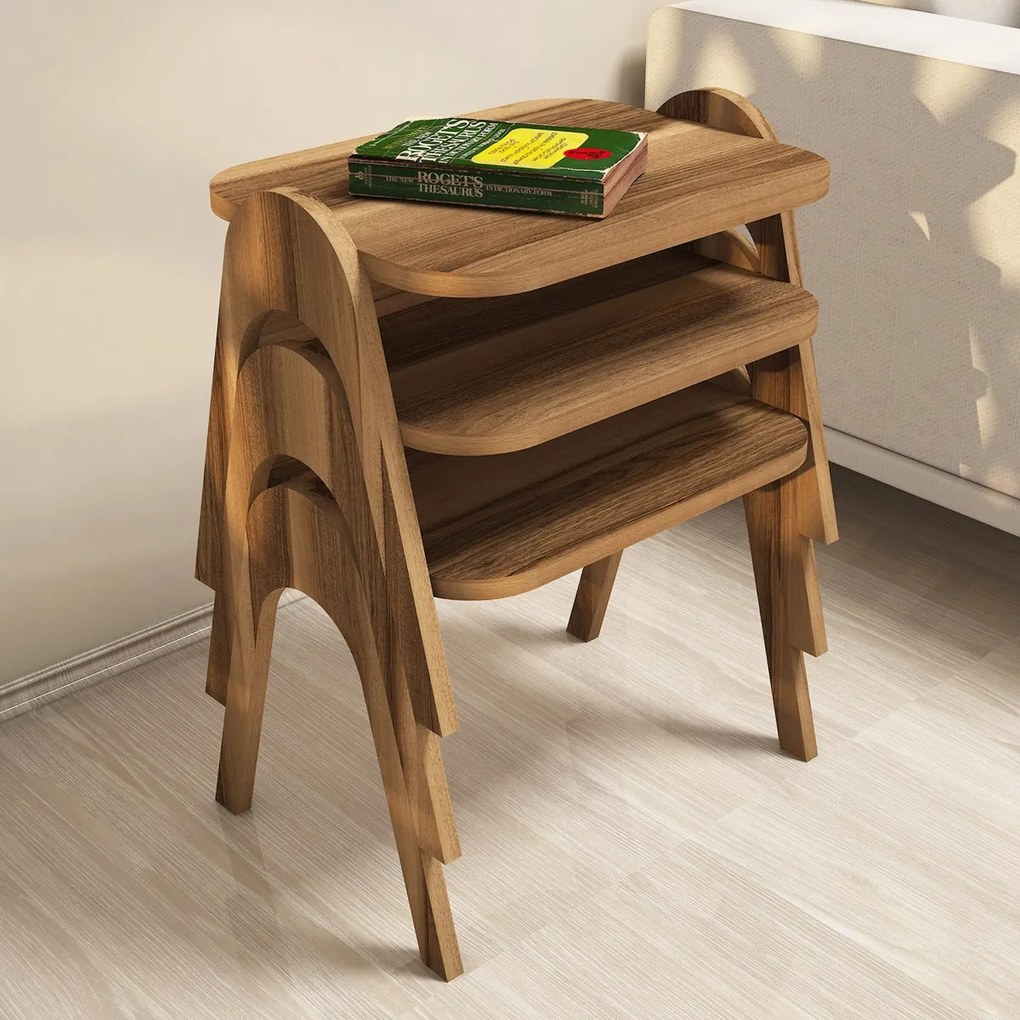 Masă pliantă Paris Walnut, 3 buc