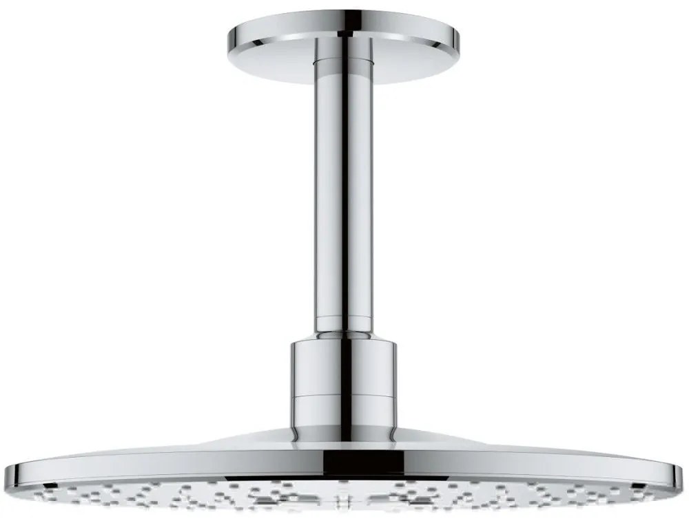 Palarie dus fix Grohe Rainshower 310 SmartActive, O31 cm cu brat, montaj pe tavan, crom