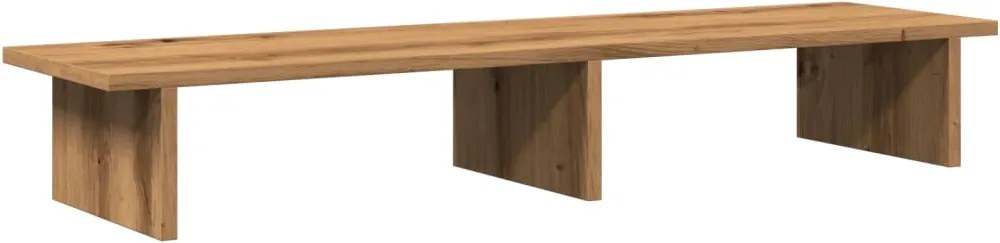 vidaXL Suport monitor, stejar artizanal, 100x27x15 cm, lemn prelucrat
