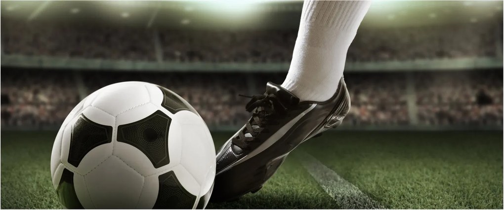 Tablou - Minge de fotbal (120x50 cm)