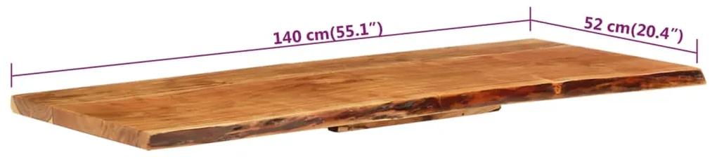 Blat lavoar de baie, 140 x 55 x 3,8 cm, lemn masiv de acacia 140 x 55 x 3.8 cm
