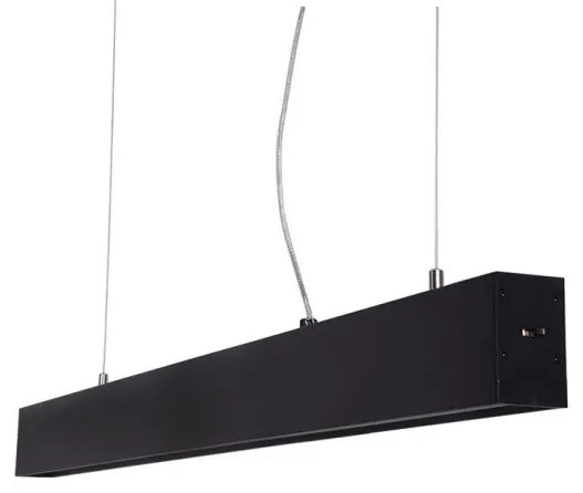 Lustra LED moderna design minimalist LINNEA 112cm neagra