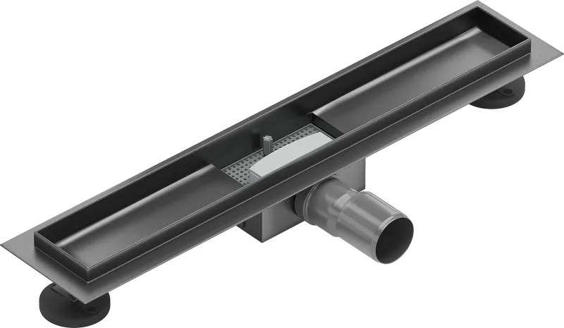 Mexen Flat corp de scurgere liniară 60 cm, gri gun periat - 1E15060