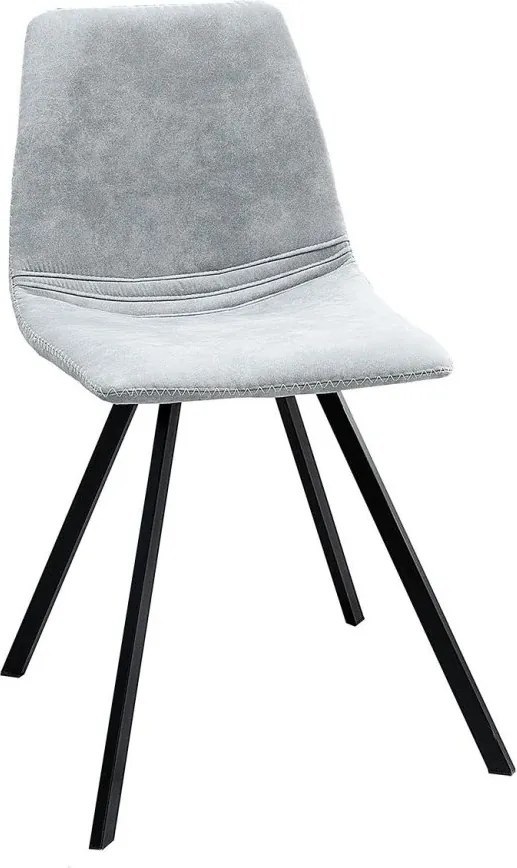 Set de 4 scaune industrial retro ideale bucatarii, birouri sau sali de conferinta, Amsterdam gri A-38364 VC