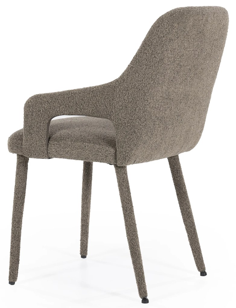Scaun Fika din tesatura maro