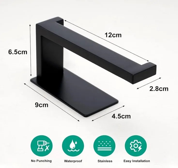 Suport autoadeziv pentru hârtie igienică - Ruhhy