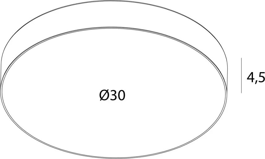 Plafoniera LED baie cu protectie IP44, Plastic, Negru, Lumos 30cm