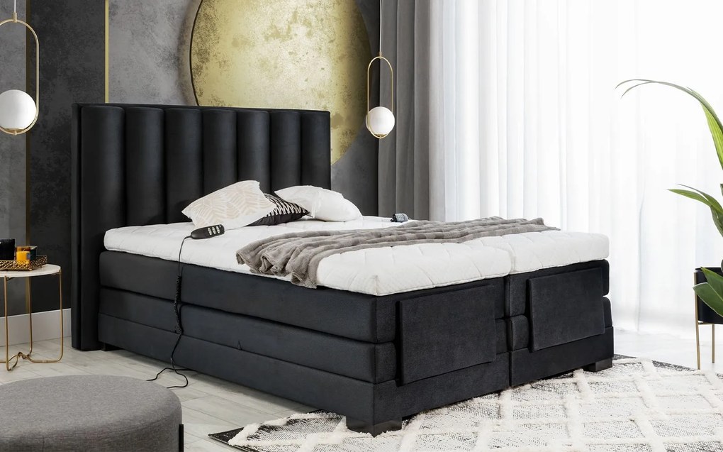 Pat Genoa cu Saltea, Topper, Electric Reglabil, Personalizabil