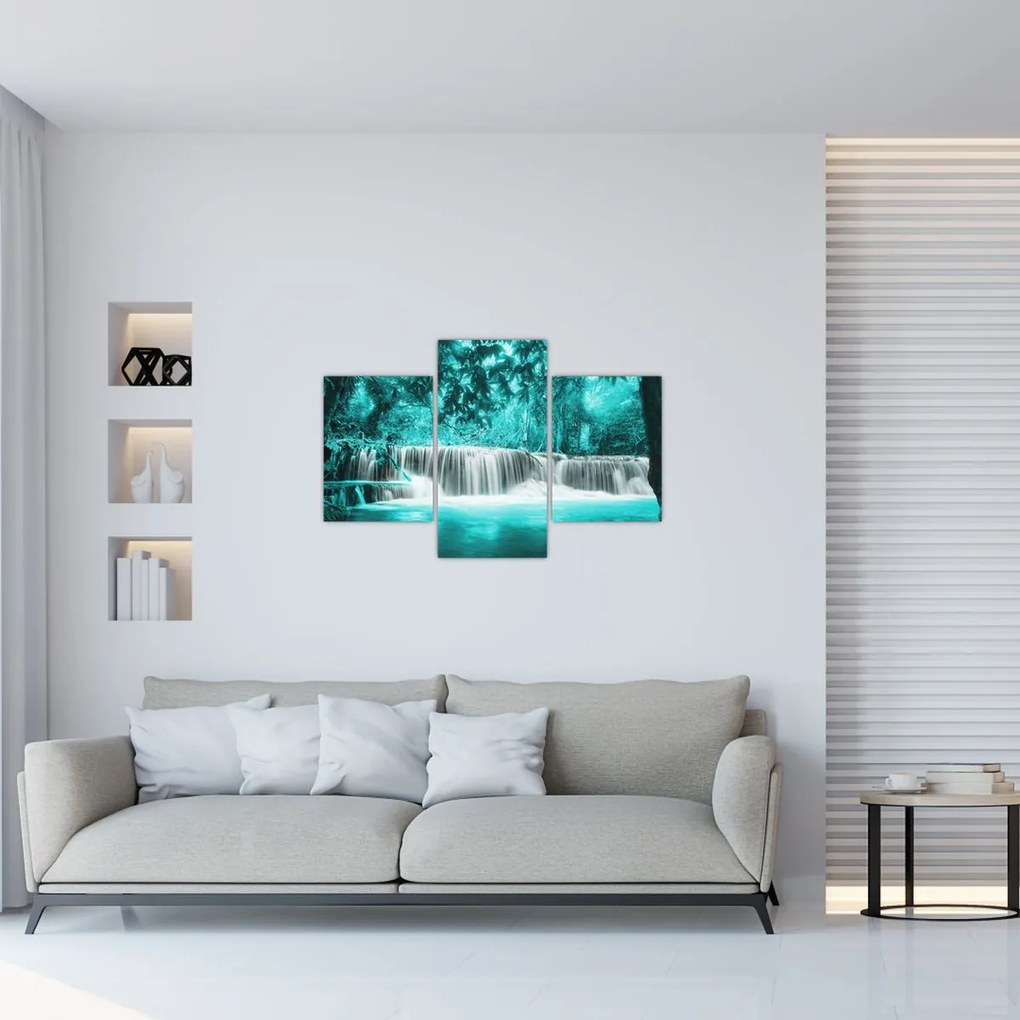 Tablou - Cascada albastră (90x60 cm)
