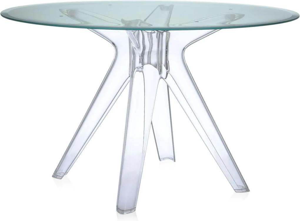 Masa Kartell Sir Gio design Philippe Starck, diametru 120cm, verde - transparent