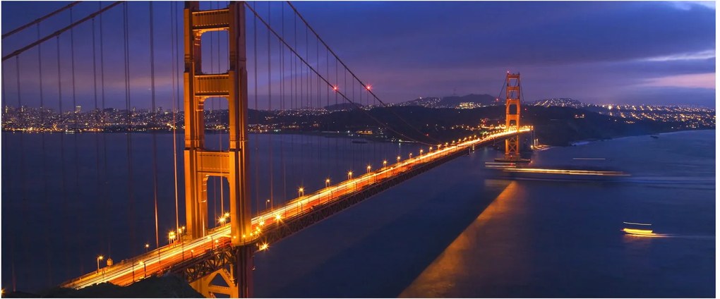 Tablou - Podul Golden Gate (120x50 cm)