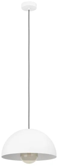Lustră pe cablu Eglo 901136 GAETANO 1xE27/40W/230V d. 38 cm alb