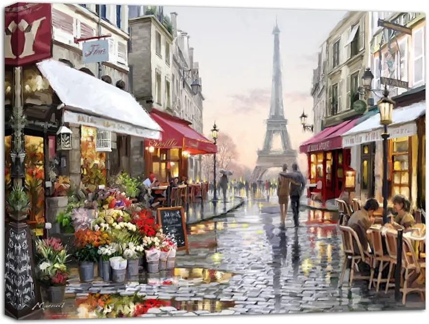 Tablou Styler Canvas Watercolor Paris I, 75 x 100 cm