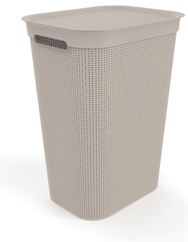 Coș de rufe din plastic bej 50 l Brisen - Rotho