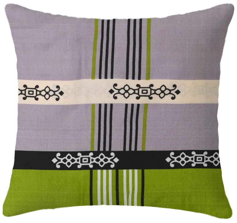 Set 2 bucati fete de perna decorative DANIELA 45x45 cm, verde