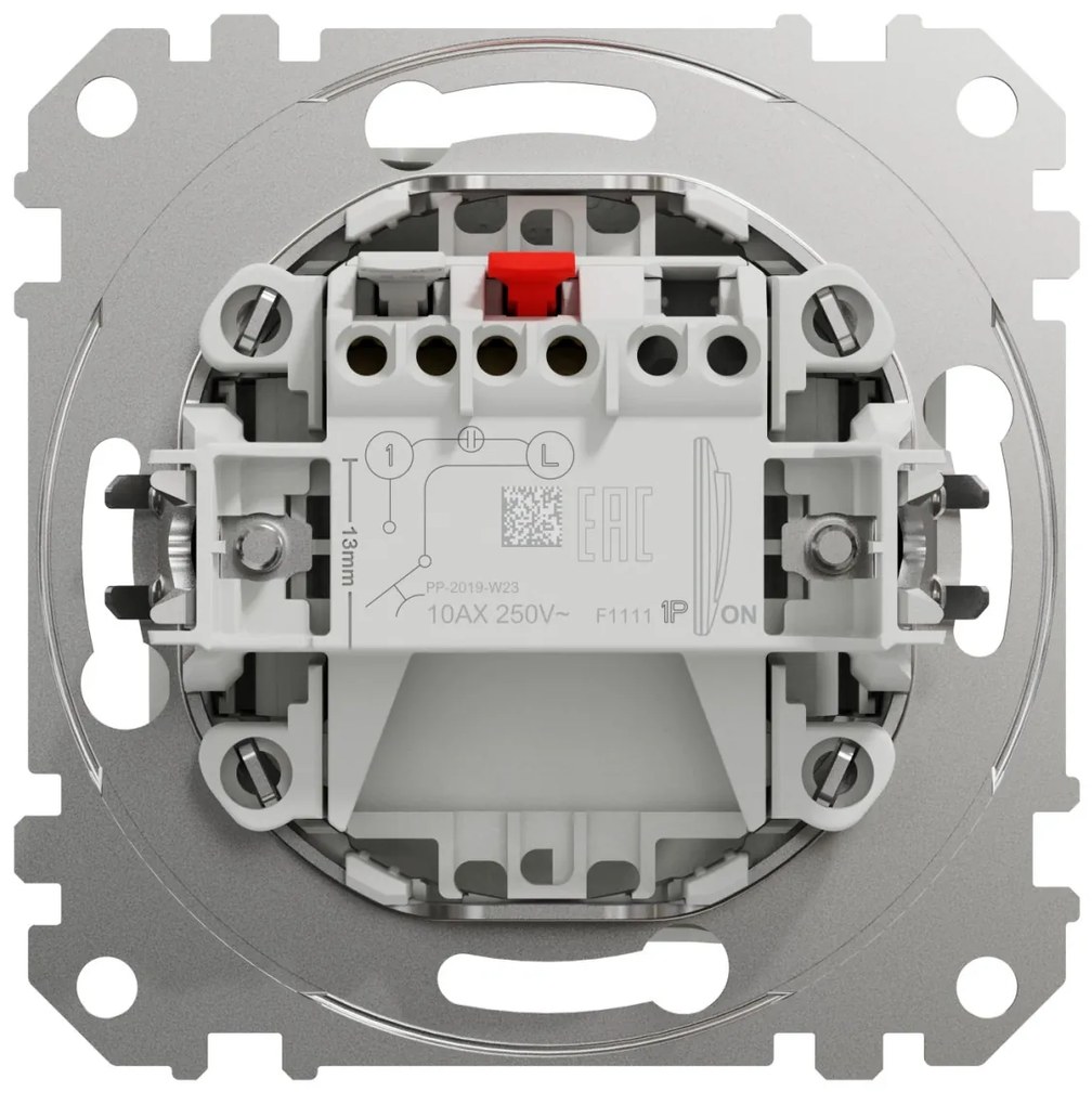 Intrerupator cu revenire, 10A, IP20, Alb, Schneider Sedna Design