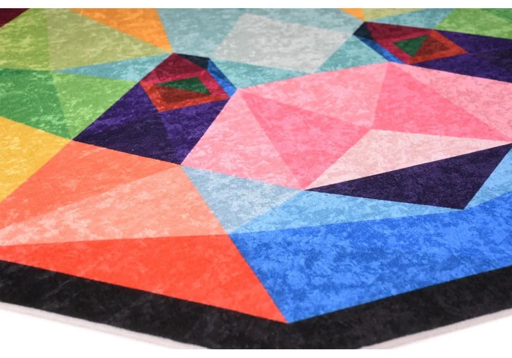 Covor pentru copii lavabil ø100 cm Rainbow Panda – Vitaus