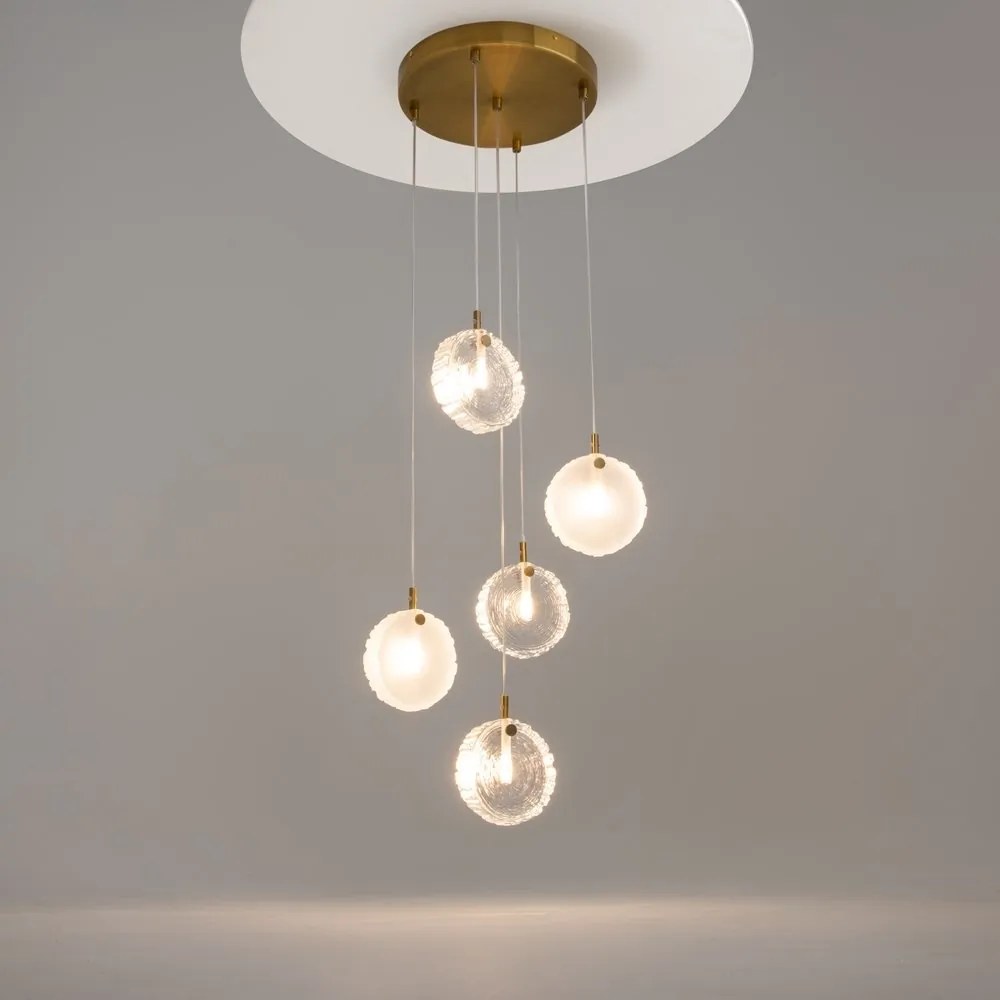 Lustra suspendata design decorativ modern Frozen 5L