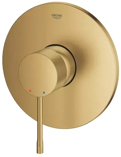 Baterie dus incastrata Grohe Essence auriu periat Cool Sunrise fara corp ingropat