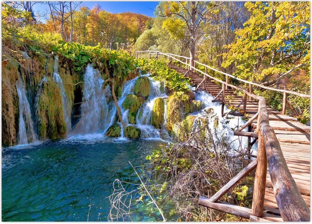 Tablou - Intrare in cascade (70x50 cm)