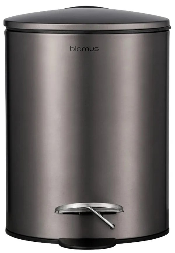 Coș de gunoi maro închis cu pedală din oțel 3 l Tubo – Blomus