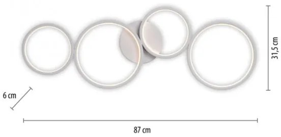 Plafonieră LED dimabilă Paul Neuhaus 6183-16 KIRINGE LED/26W/230V