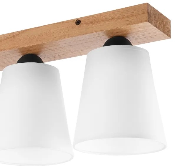 Lustră aplicată LULA 4xE27/60W/230V stejar