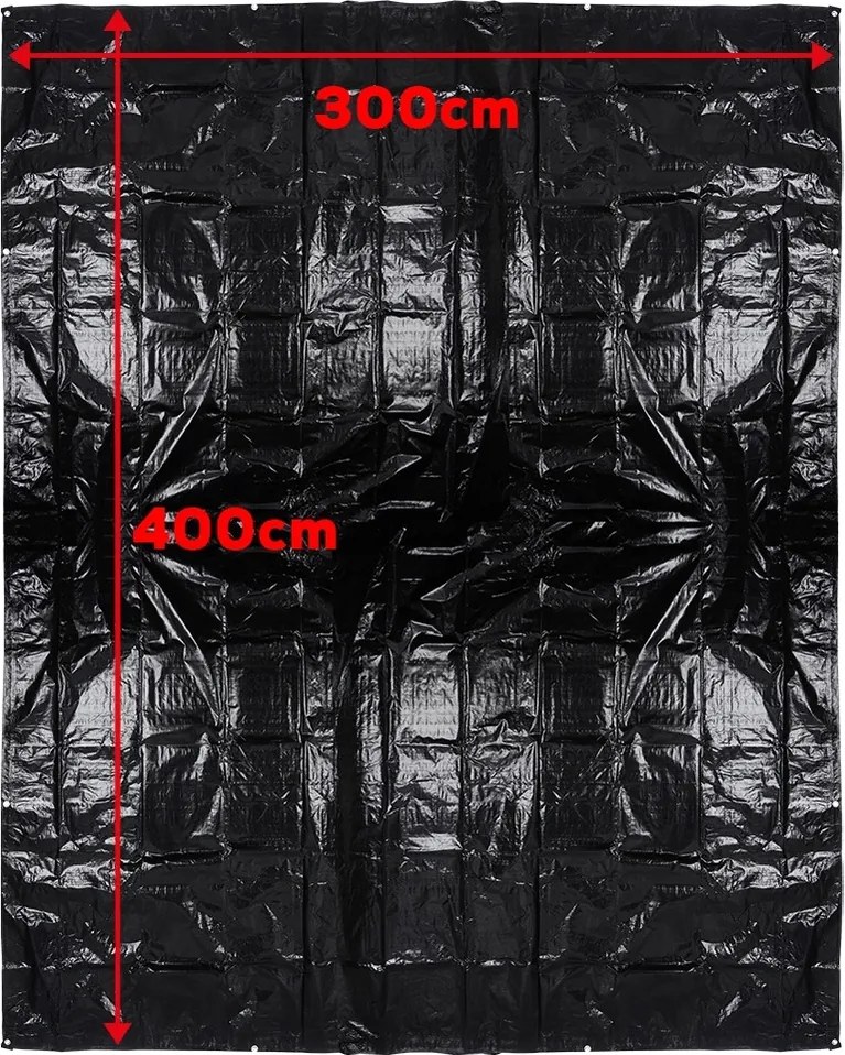 Prelată cort Redcliffs,  3 x 4 m, negru, 3 x 4 m