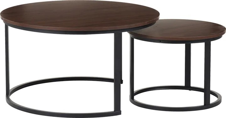 Set 2 Masute De Cafea Selmma PAL Finisaj Nuc