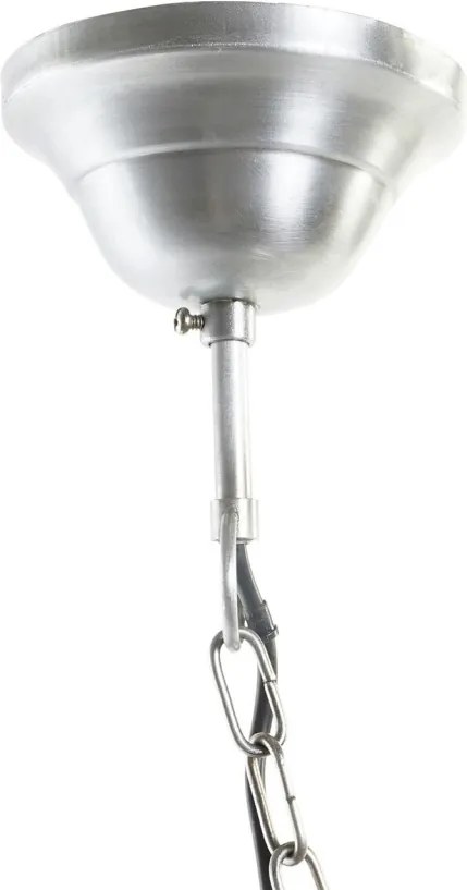 Lustră suspendată din metal, argintiu, finisaj patinat, 66 x 43 cm, „Issoire”