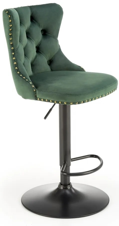 Scaun de bar H117 velvet verde