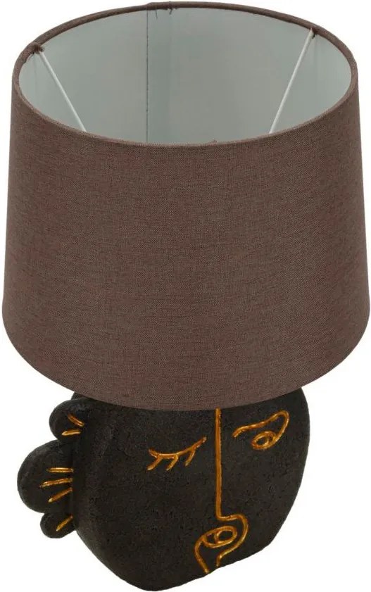 Veioză maro cu abajur textil (înălțime 39,5 cm) Tribal – Mauro Ferretti