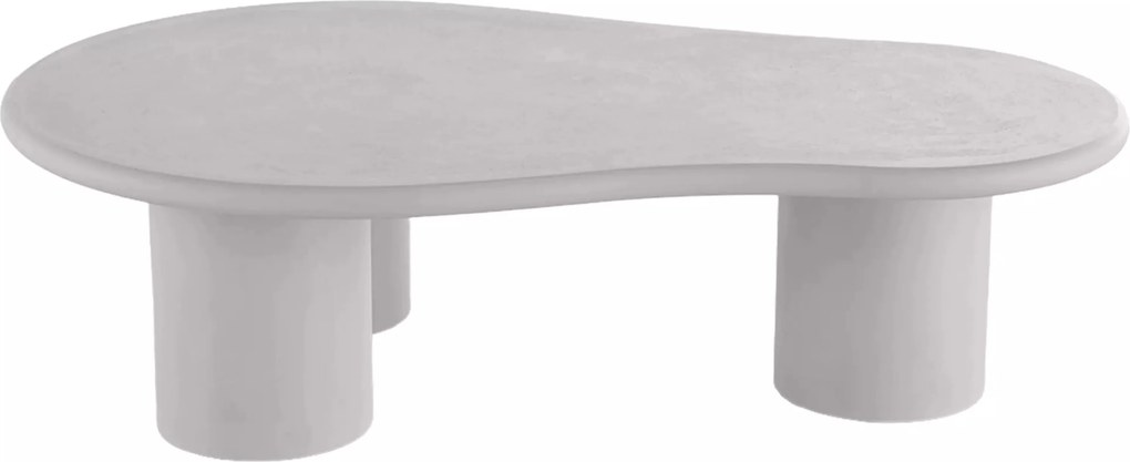 Măsuță de cafea Gisela 130 cm pentru living - gri deschis