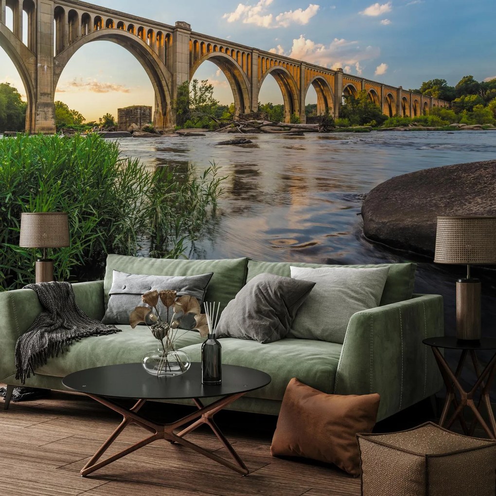 Fototapet - Podul de cale ferată Richmond (147x102 cm)