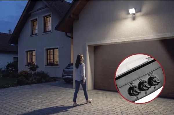 Proiector LED cu senzor de mișcare TAMBO EVO LED/30W/230V 4000K IP44 negru
