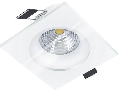 Spot incastrabil cu LED integrat Salabate 6W 88x88 mm, alb, lumina neutra