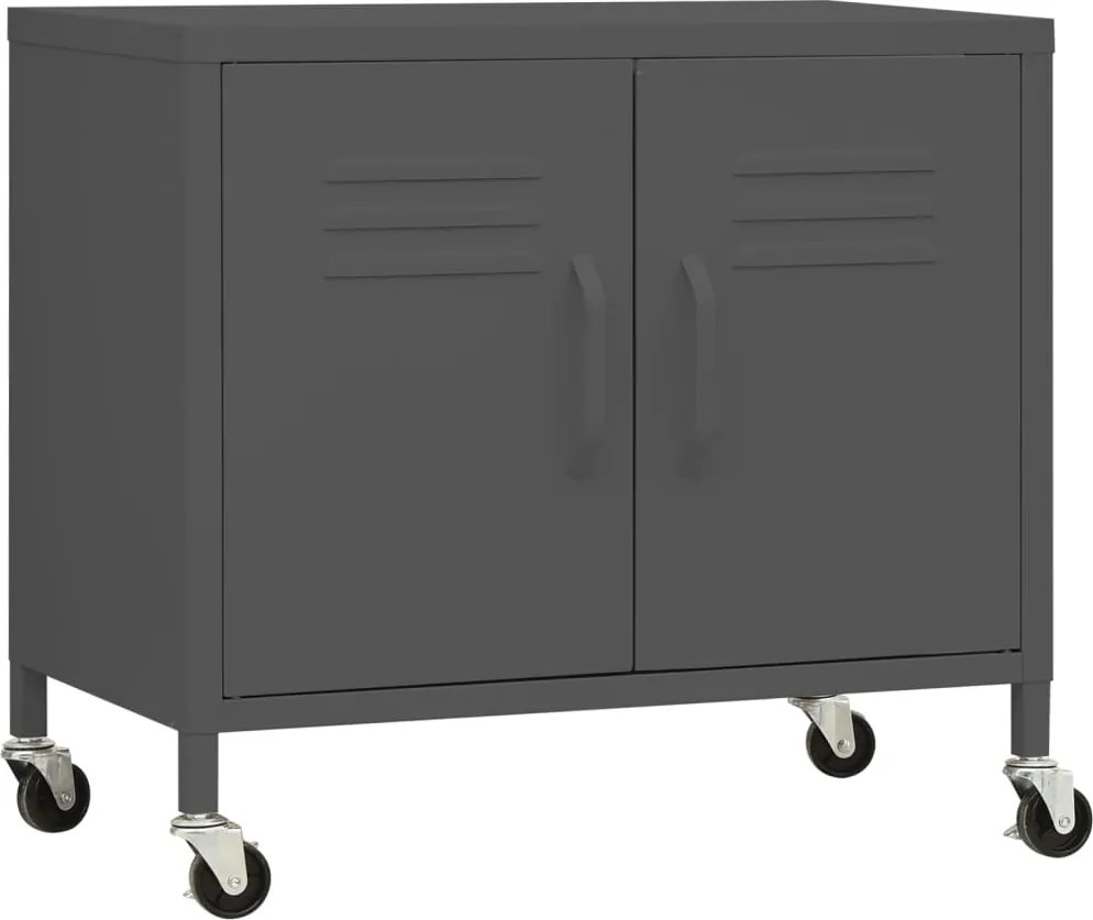 vidaXL Dulap de depozitare, antracit, 60x35x56 cm, oțel