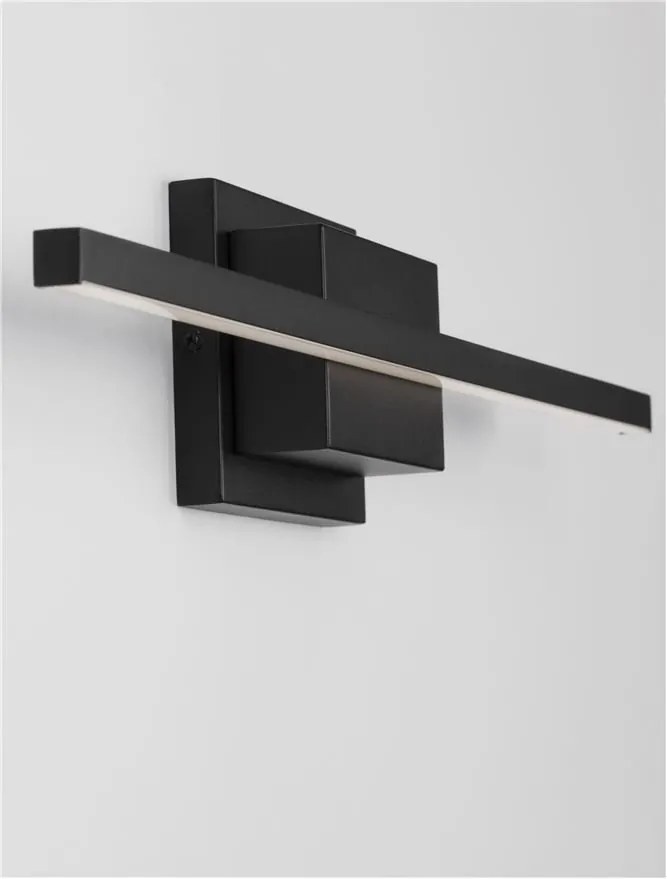 Aplica LED pentru oglinda / tablou AZURE negru L-60,5cm