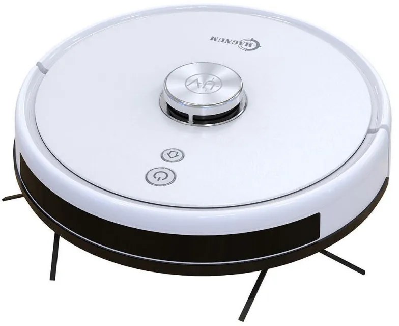 Robot aspirator cu lampa de sterilizare UVC MAGNUM UV+, Li-ion 5200 mAh, 50W, 3000 Pa, 3 trepte, Wi-Fi, Autonomie de pana la 280 min, Pana la 250 m², Alb