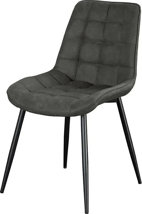 Set de 4 scaune ROADSTAR microfibra gri inchis