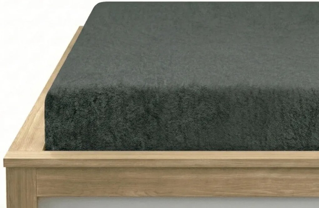 Cearsaf Frote EXCLUSIVE verde-gri 180 x 200 cm