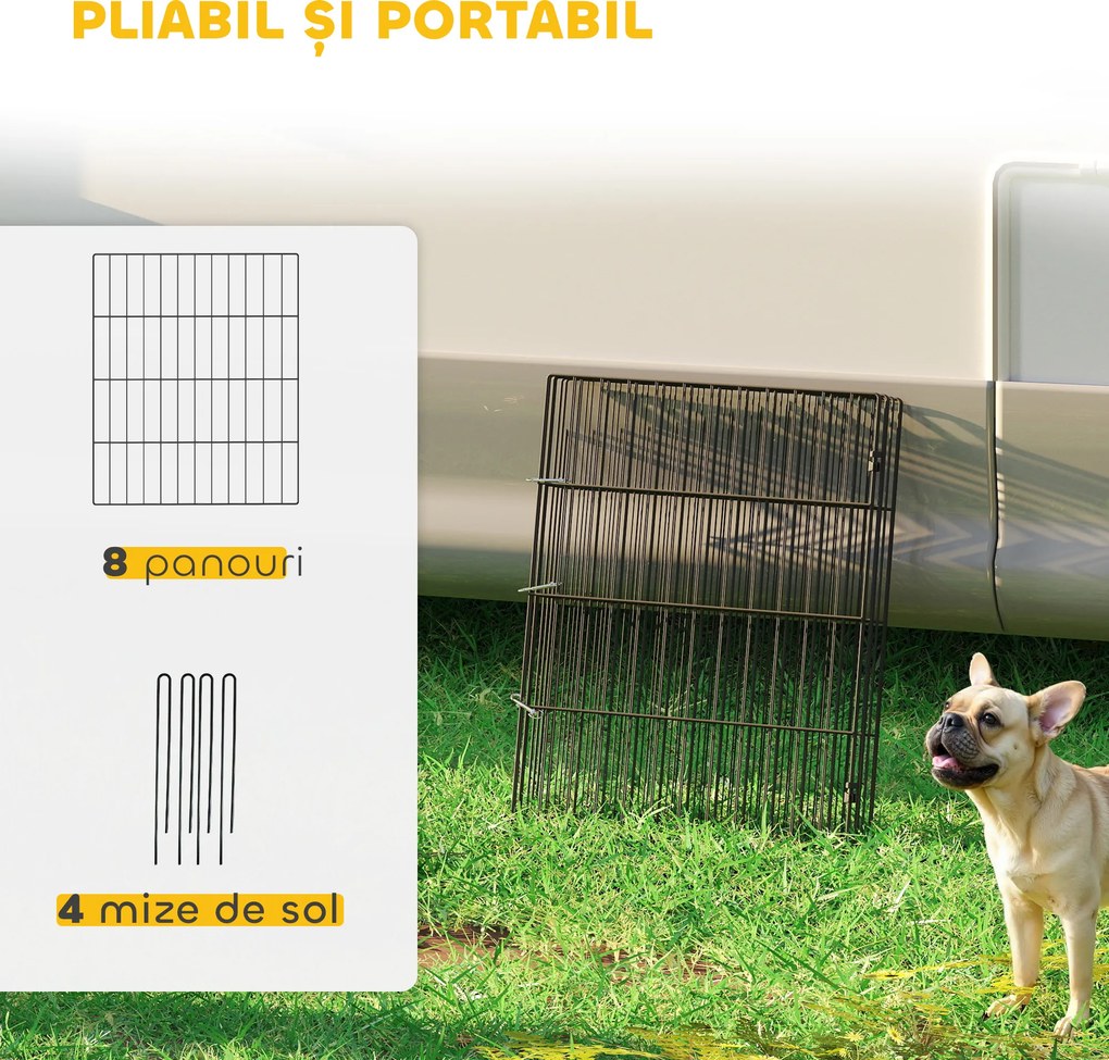 PawHut Țarc pentru Câini și Pui, Spațiu de Joacă | Aosom Romania