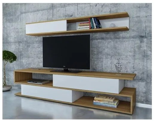 Mobilier living Simpsonic (Alb + teak) . 1102576