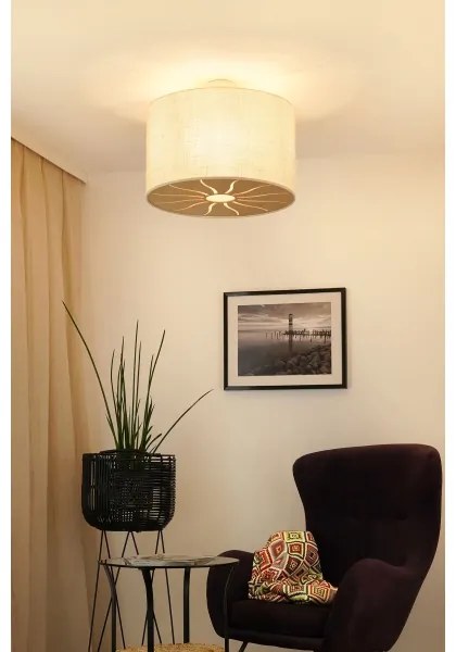 Brilagi - Lustr COUNTRY ROLLER 1xE27/15W/230V pr. 50 cm cremă