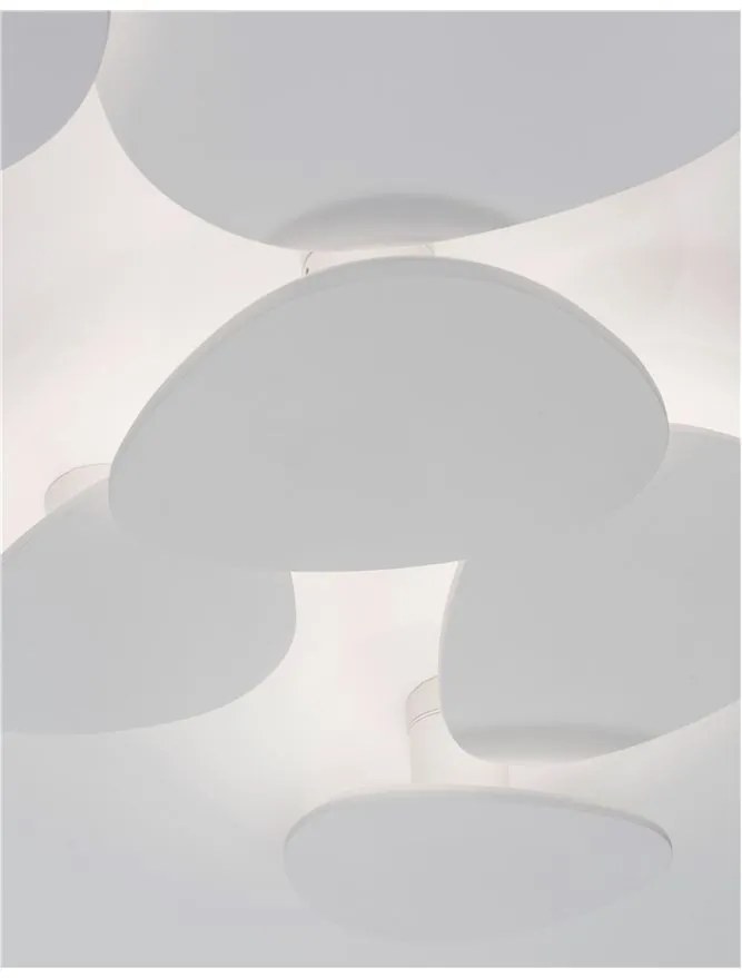 Aplica LED de perete design modern Cronus gips alb NVL-9084071