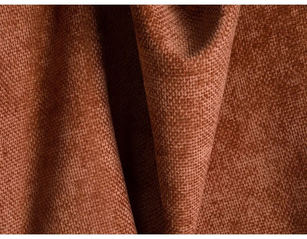 Canapea cărămizie extensibilă/cu spațiu de depozitare cu tapițerie din chenille 262 cm Tonale – Cosmopolitan Design