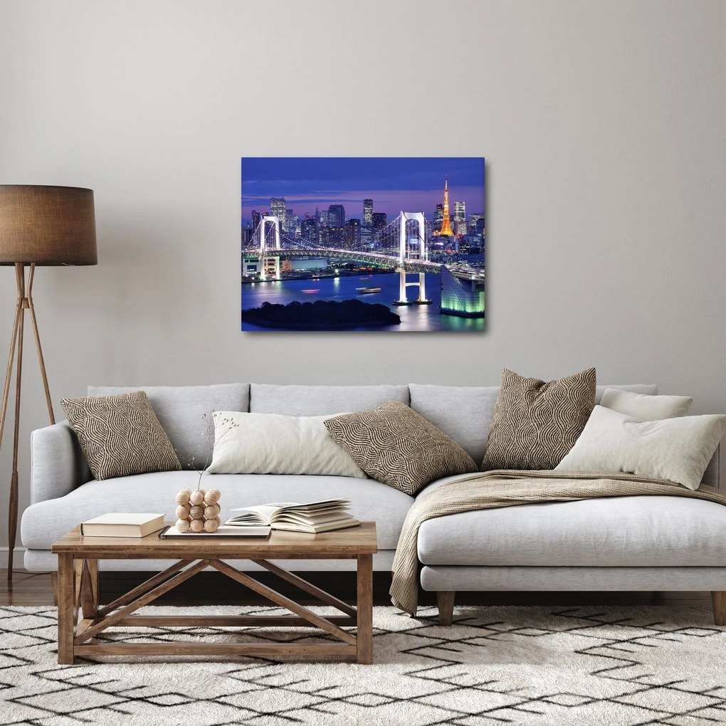 Tablou metropolei nocture (70x50 cm)