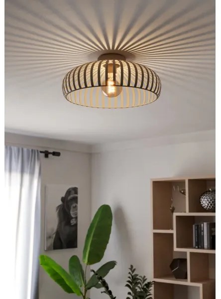 Eglo 901747 - Plafonieră MOGANO 1xE27/40W/230V Ø 43 cm nisipiu
