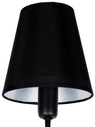 Lustră pe tijă MADELA, 5xE14/40W/230V, negru